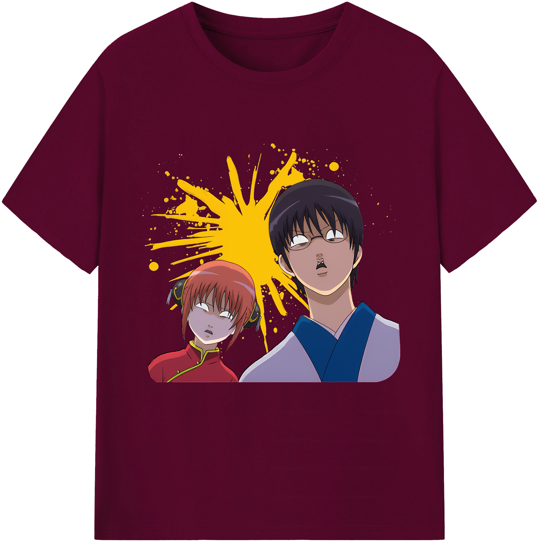 （画像用） ぎんたま 坂田銀時（さかたぎんとき） 神楽 志村新八（しむら しんぱち） GINTAMA Sakata Gintoki Kagura Shimura Shinpachi レディースカジュアルプリントTシャツ（綿100％）